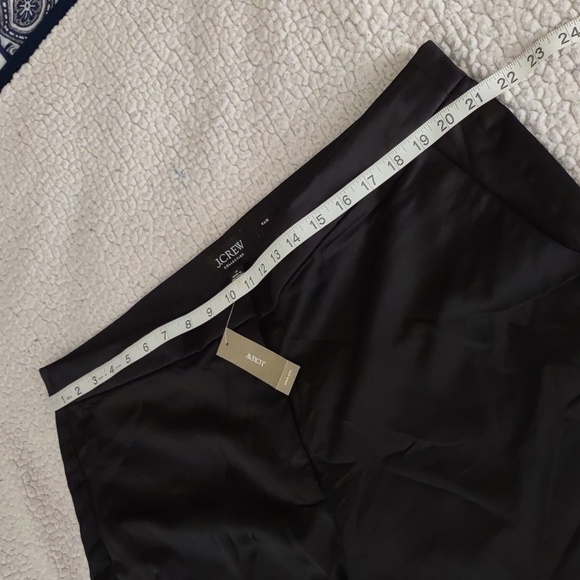 NWT J. Crew Collection 18 Kate Full Length Straight Leg Structured Satin Pant - Picture 8 of 12